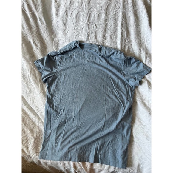 H&M Light Blue Regular Fit T-Shirt Mens L - Picture 3 of 3